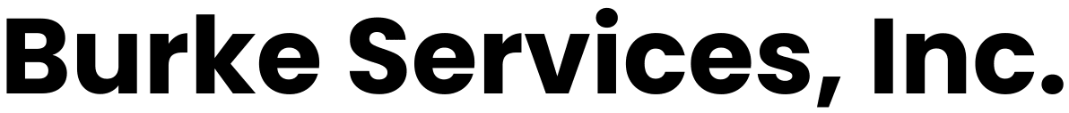 Text logo reading "Burke Services, Inc." in black font on a white background.